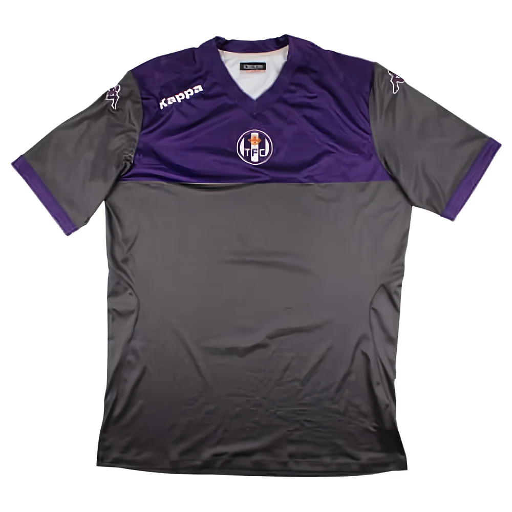 '14-'15 Toulouse Third Shirt (Sponsorless) ) (Very Good) Polyester Made By: Kappa Men's Grey Extra Large