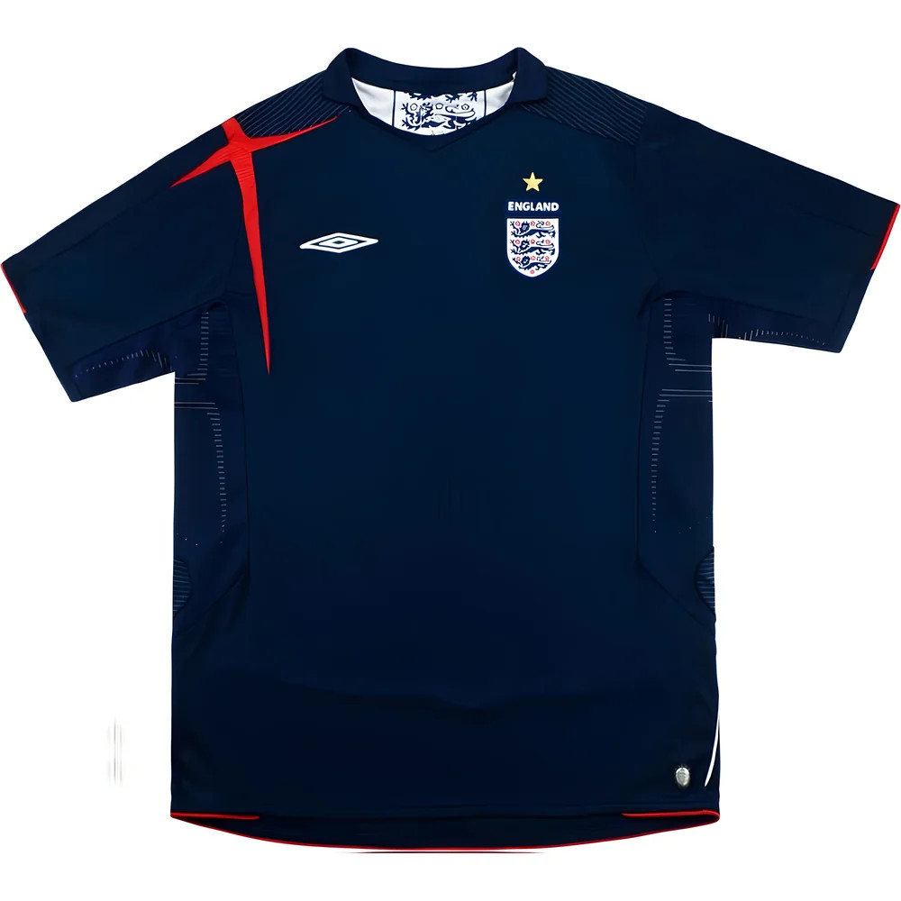 '05-'07 England Gk Home Shirt ) (Excellent) Polyester Made By: Umbro Men's Navy Extra Large