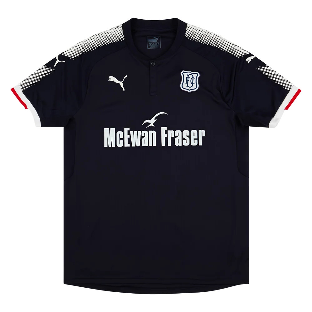 '17-'18 Dundee Home Shirt (M) (Excellent) Polyester Made By: Puma Men's Navy Medium