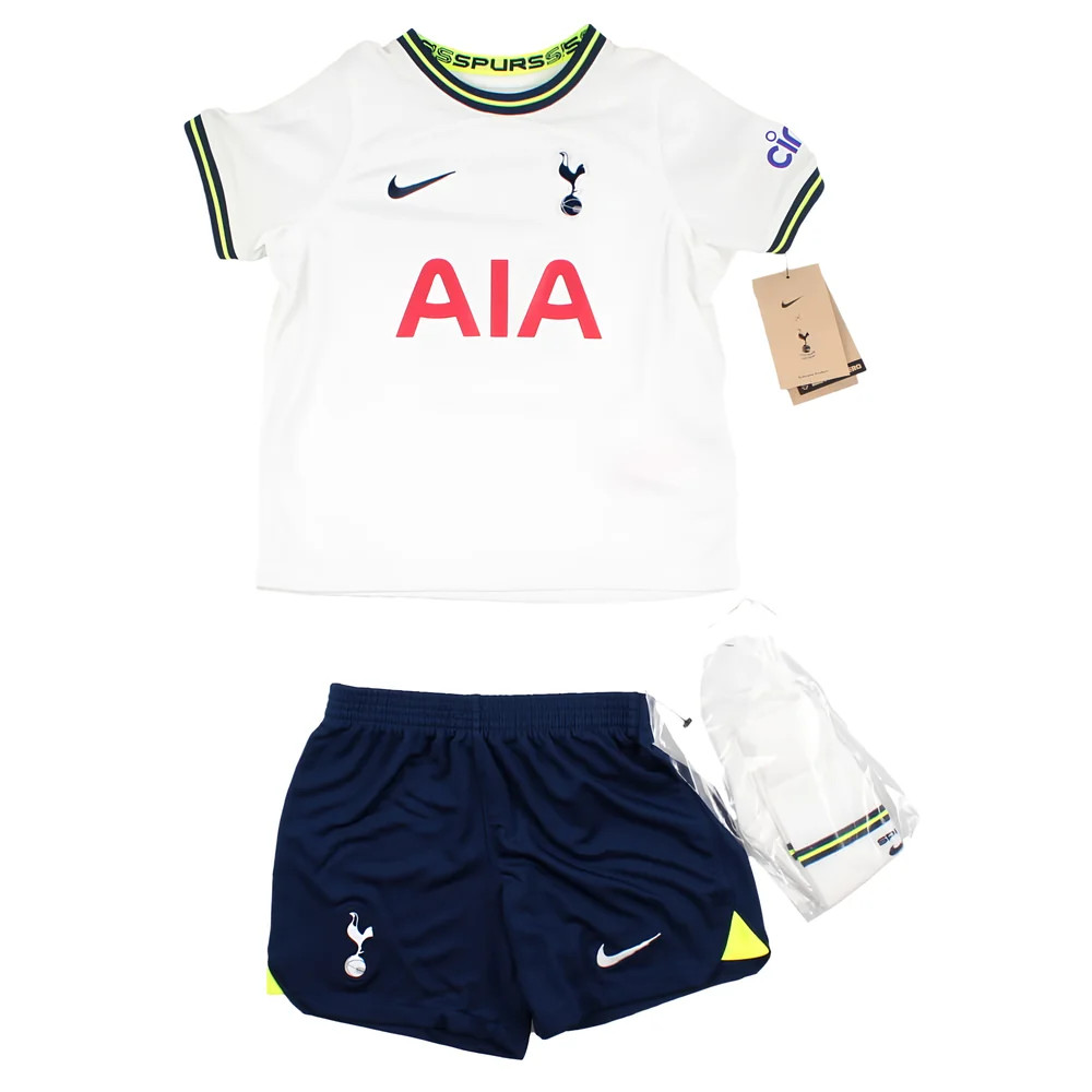 '22-'23 Tottenham Home Infant Kit (Sb) (Excellent) Adults Polyester Made By: Nike Unisex Infant White Small