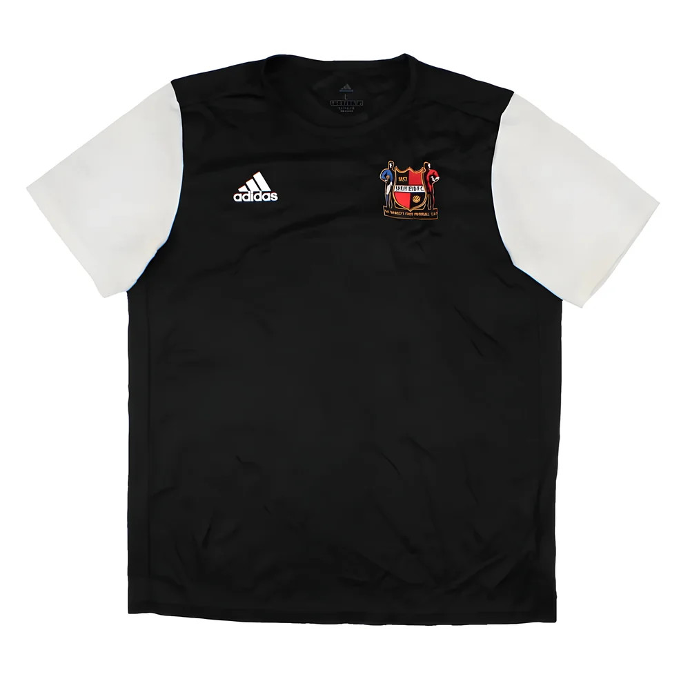 '19-'21 Sheffield Fc Adidas Training Shirt (L) (Excellent) Polyester Men's Black Large