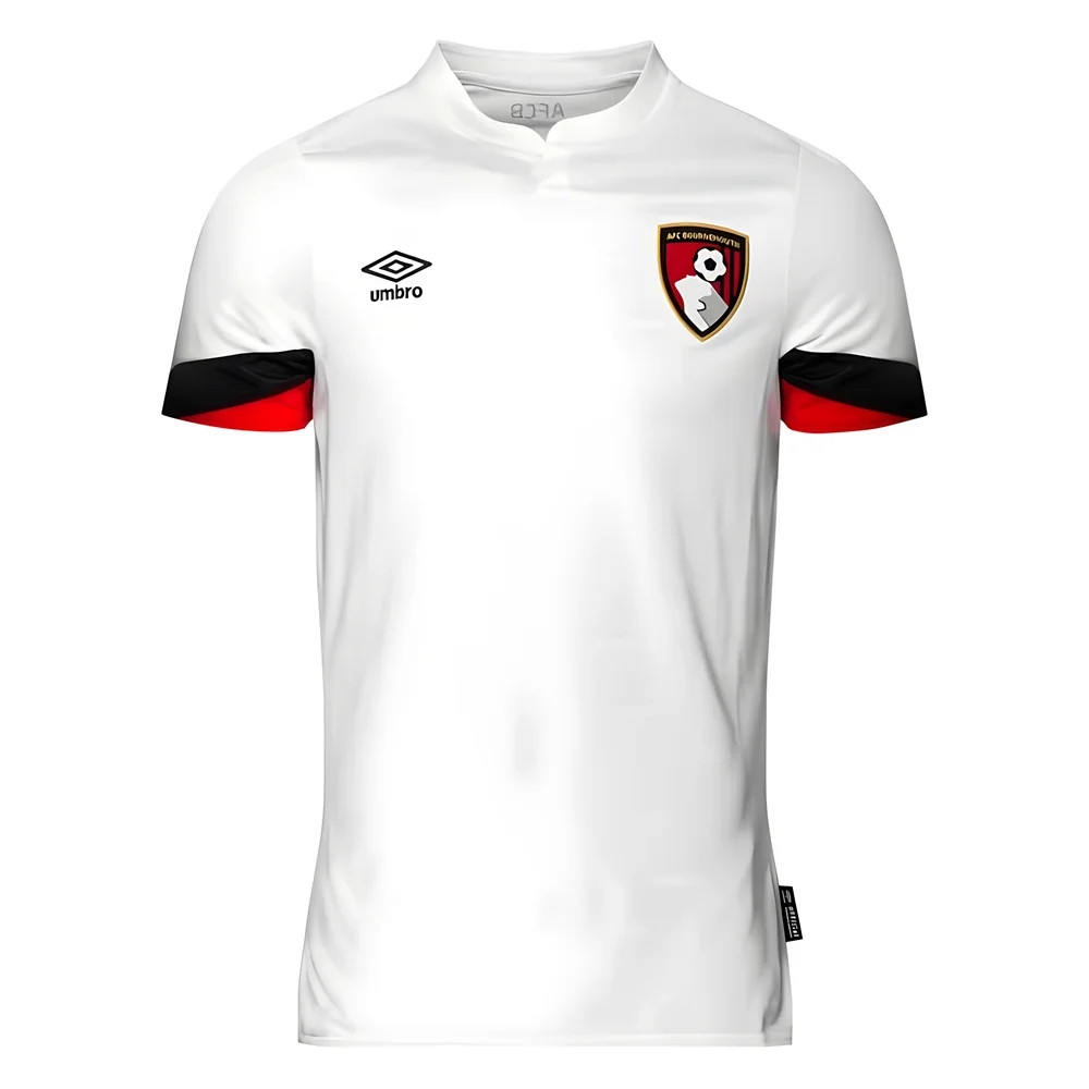 '21-'22 Bournemouth Away Shirt (Sponsorless) ) (Excellent) Polyester Made By: Umbro Men's White Xxl