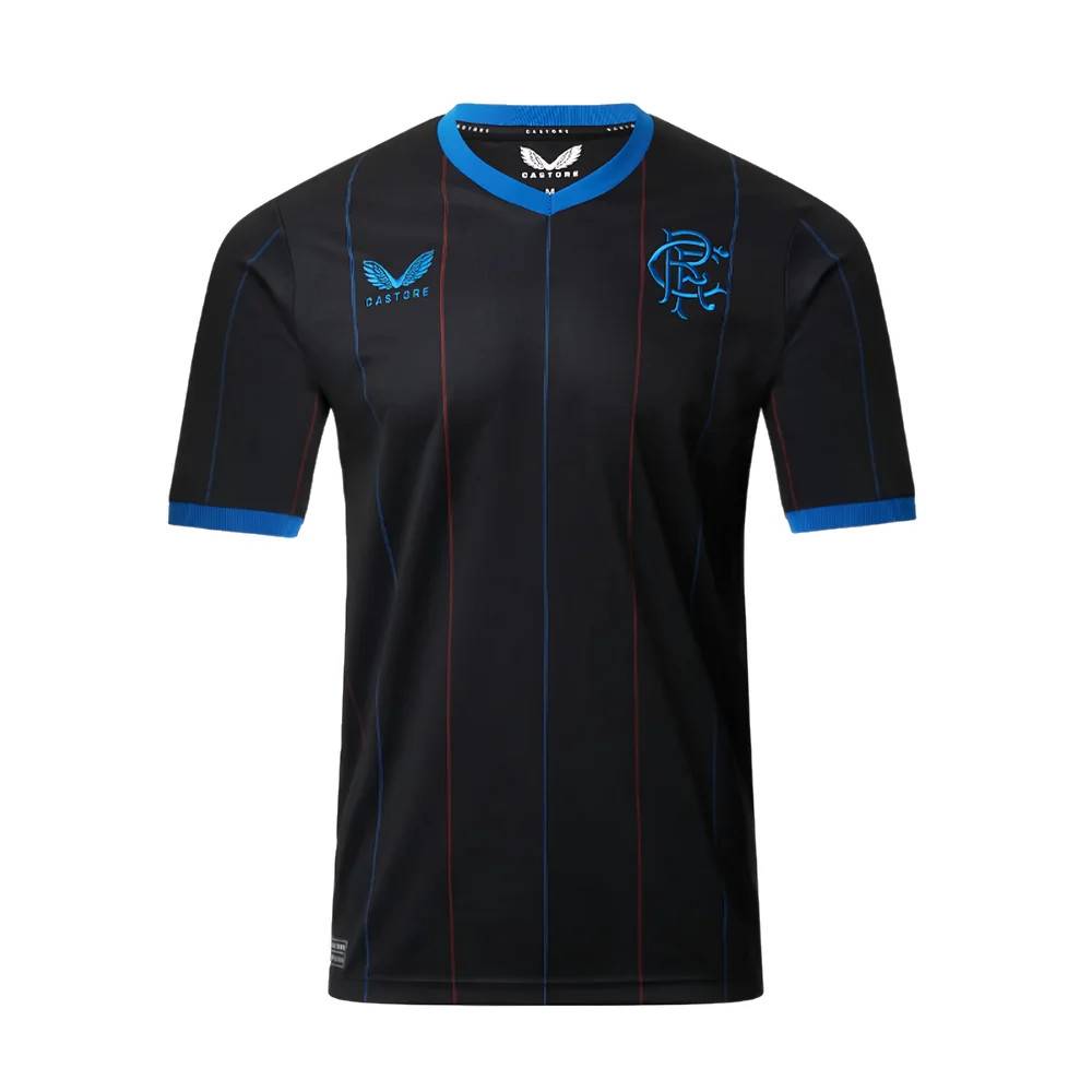 '22-'23 Rangers Fourth Shirt ) (Bnwt) Made By: Castore Men's Black Extra Large