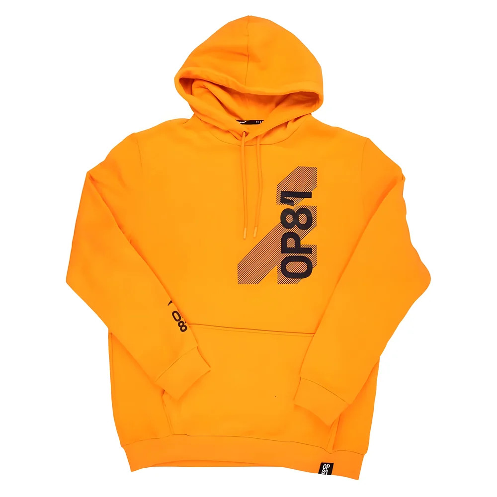 Oscar Piastri Mclaren 81 Hoodie (L) (Very Good) Polyester Made By: Club Men's Orange Large