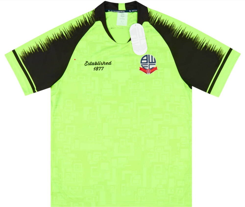 '19-'20 Bolton Away Shirt (M) (Very Good) Polyester Made By: Club Men's Yellow Medium