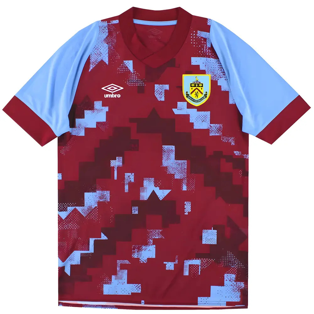 '22-'23 Burnley Home Shirt (M) (Mint) Polyester Made By: Umbro Men's Claret Medium