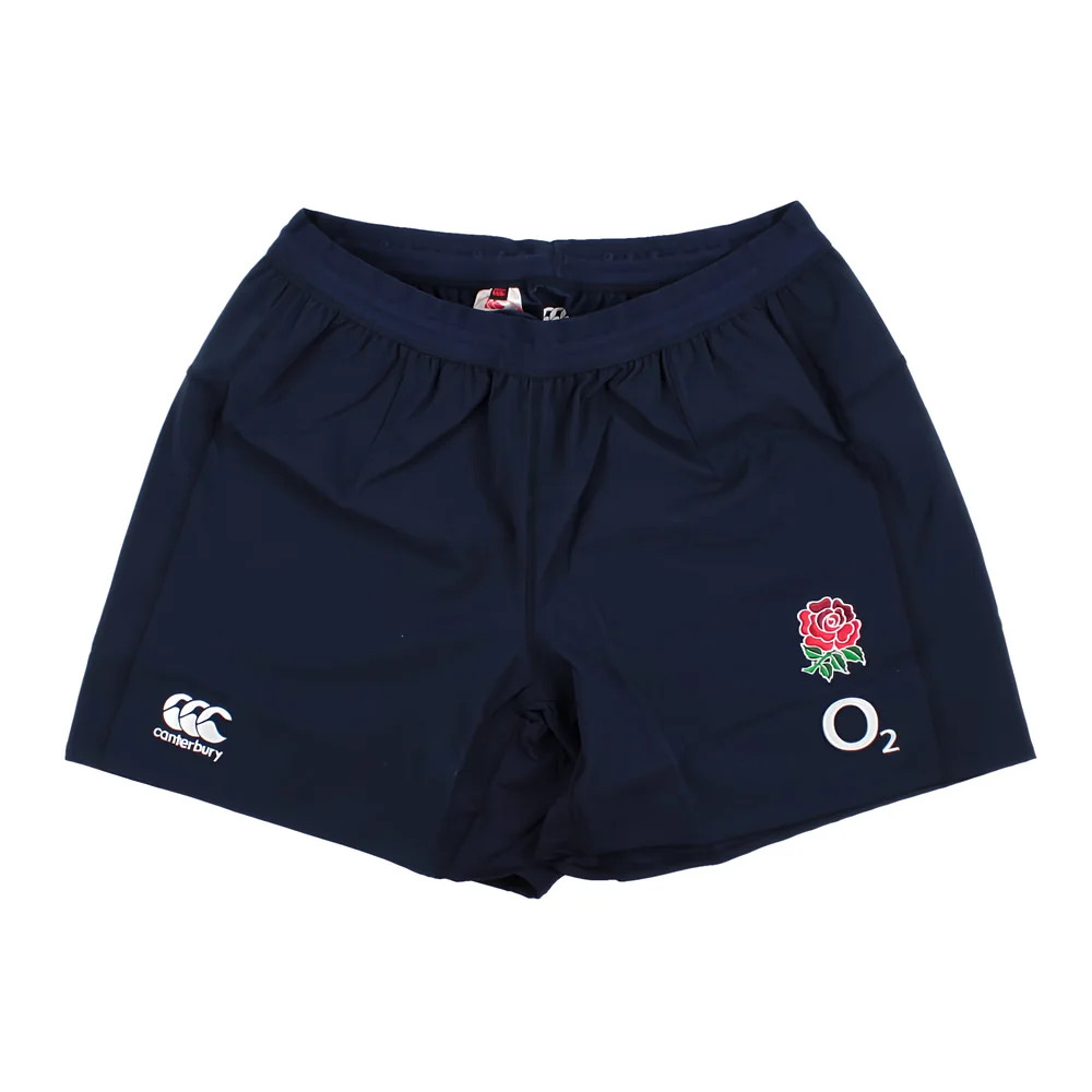 '15-'16 England Rugby Canterbury Training Shorts (28) (Bnwt) Kids Polyester Unisex Kids Navy Extra Large