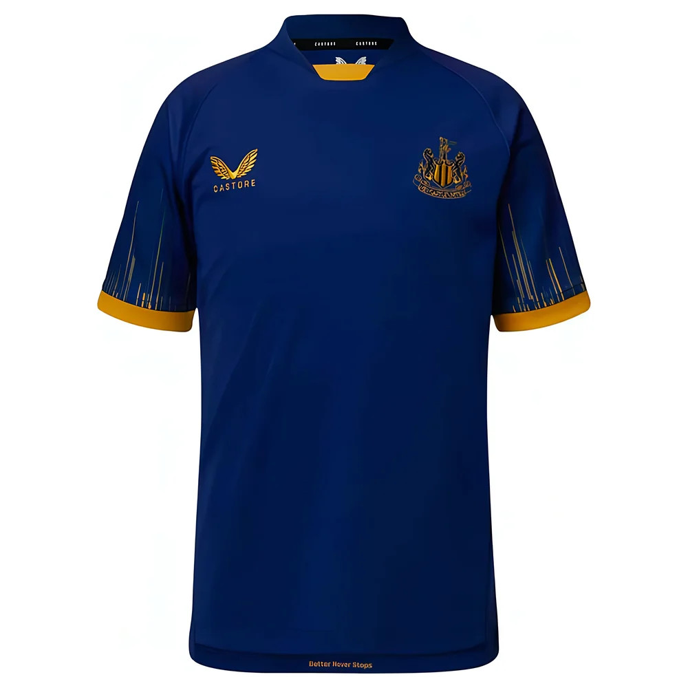'22-'23 Newcastle United Away Shirt (Sponsorless) (L) (Excellent) Polyester Made By: Castore Men's Navy Large