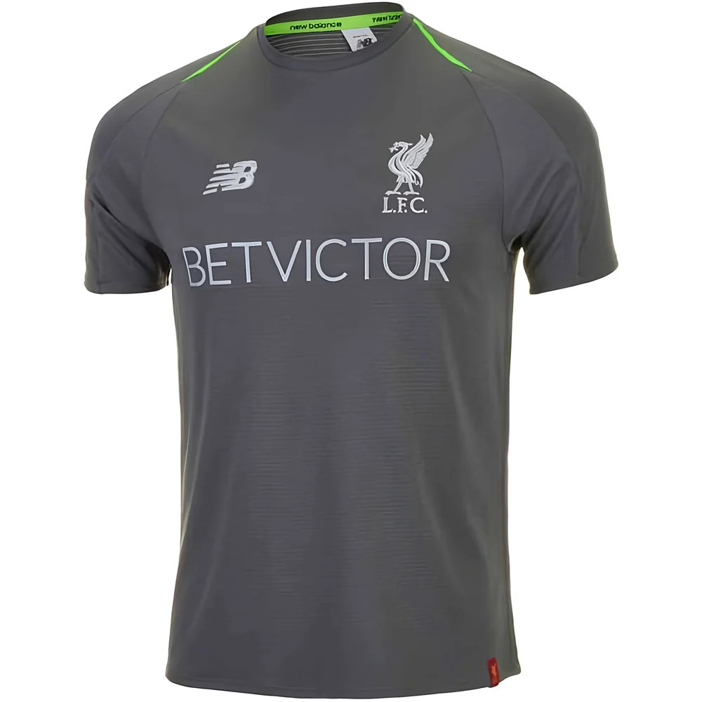 '18-'19 Liverpool New Balance Training Shirt ) (Excellent) Polyester Men's Grey Extra Large