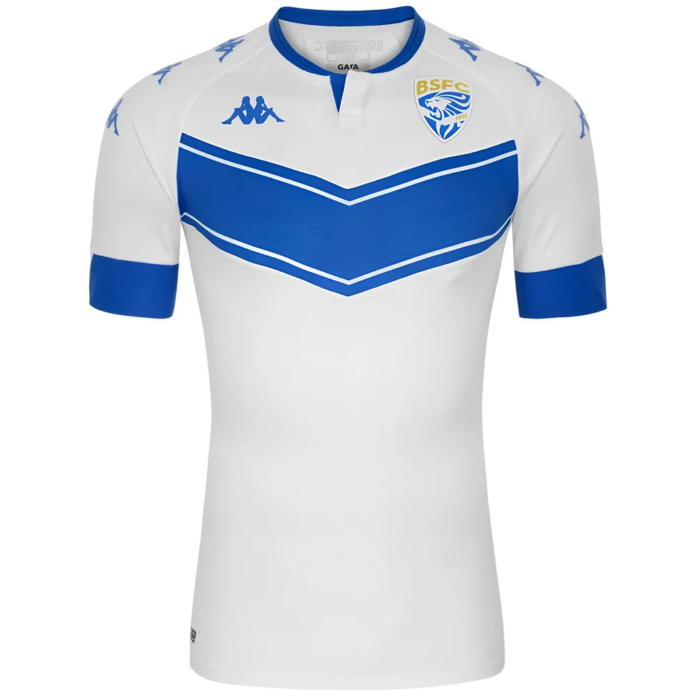 '20-'21 Brescia Away Shirt (Sponsorless) ) (Mint) Polyester Made By: Kappa Men's White Extra Large