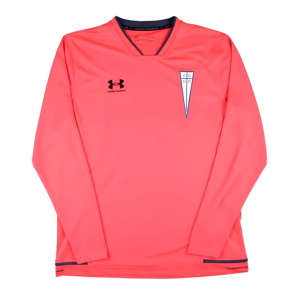 '19-'20 Club Deportivo Universidad Catolica Goalkeeper Shirt ) (Excellent) Polyester Made By: Under Armour Men's Orange Extra Large