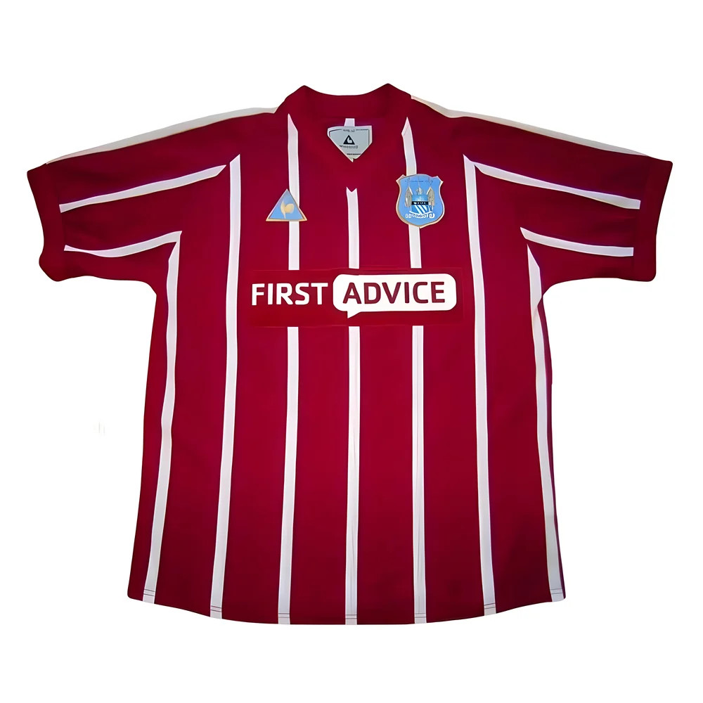 '02-'03 Manchester City Third Shirt (M) (Excellent) Polyester Made By: Le Coq Sportif Men's Purple Medium