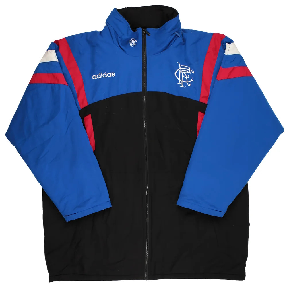 '96-'97 Rangers Adidas Jacket ) (Excellent) Polyester Men's Blue Extra Large