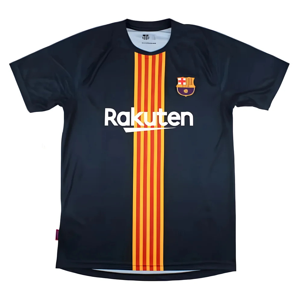 '10-'11 Barcelona Training Shirt (M) (Very Good) Polyester Made By: Club Men's Navy Medium