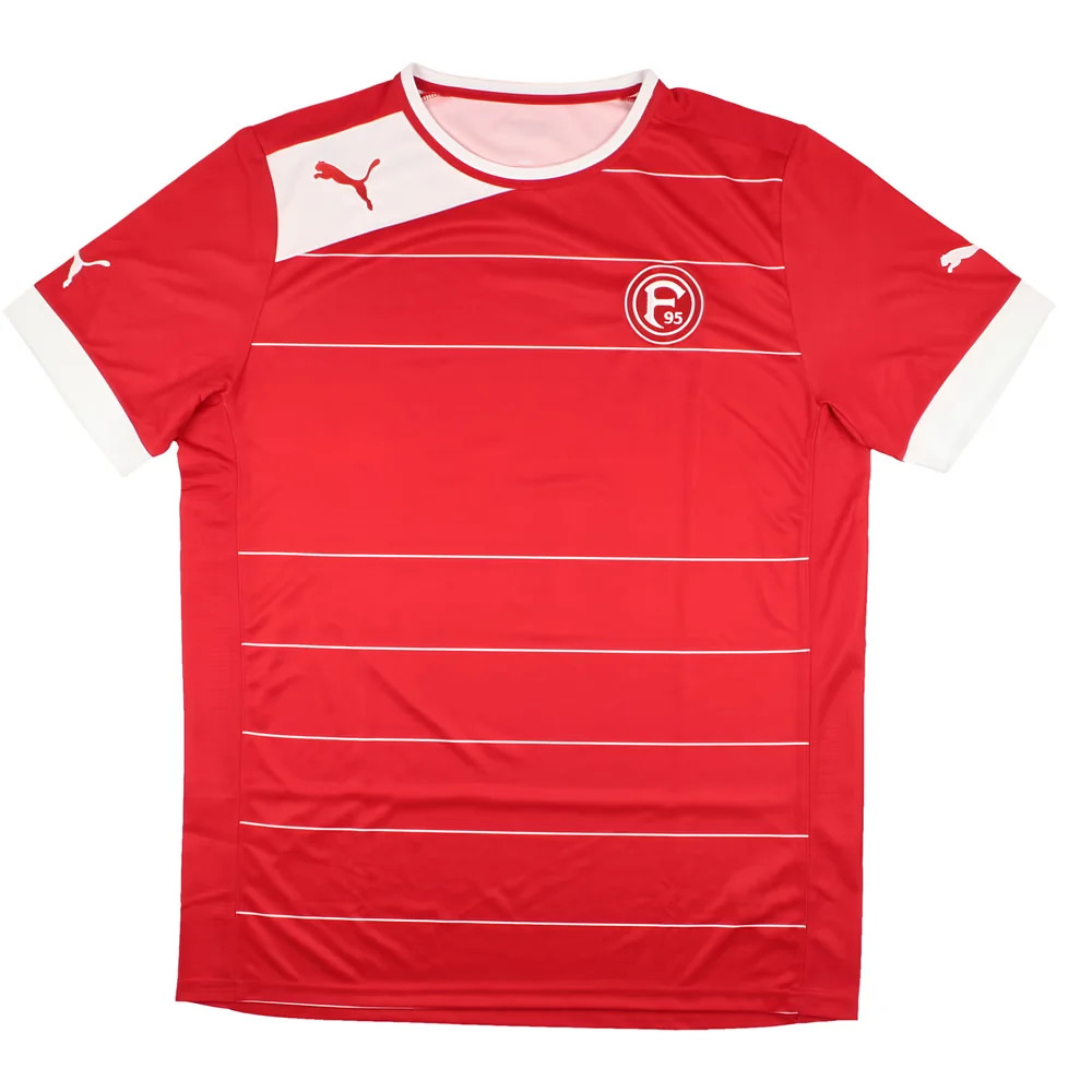 '12-'13 Fortuna Dusseldorf Home Shirt (Sponsorless) ) (Excellent) Polyester Made By: Puma Men's Red Extra Large