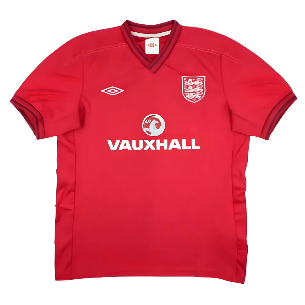 '12-'13 England Umbro Training Shirt ) (Very Good) Polyester Men's Red Extra Large