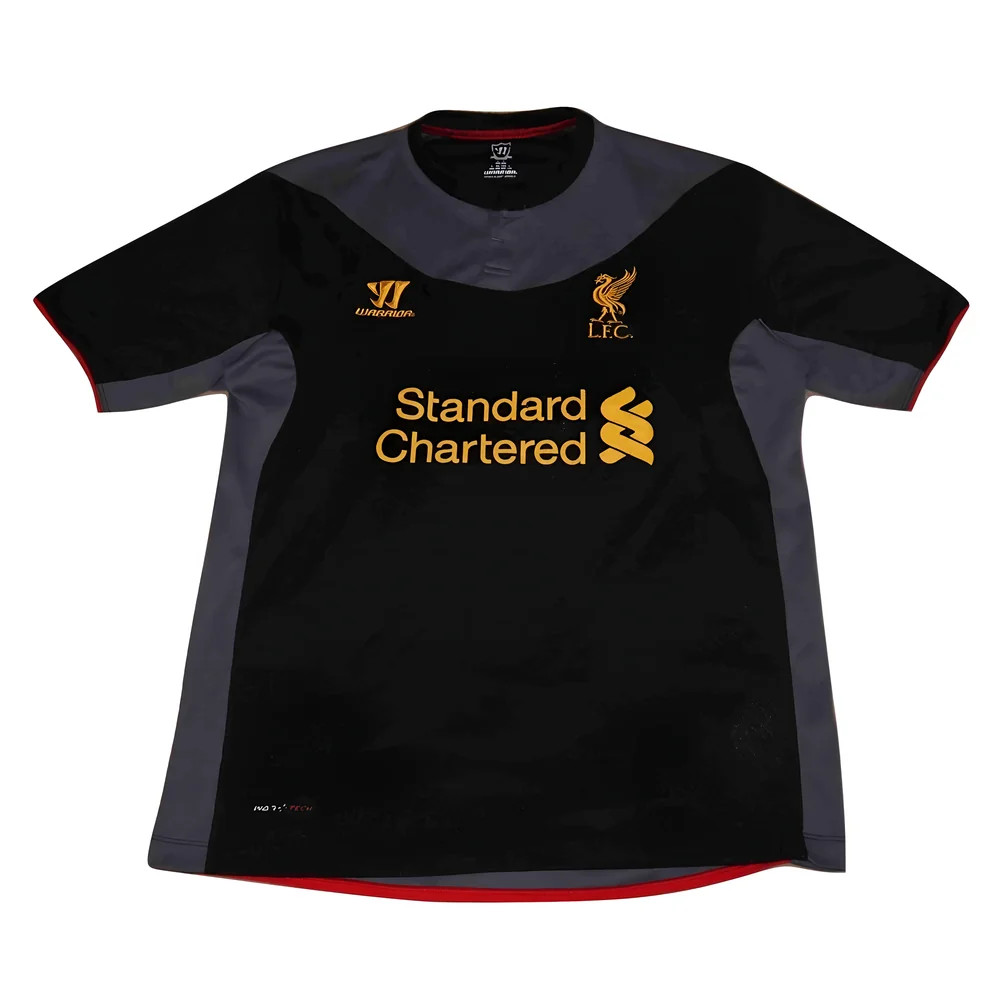 '12-'13 Liverpool Away Shirt ) (Fair) Polyester Made By: Warrior Men's Black Xxl