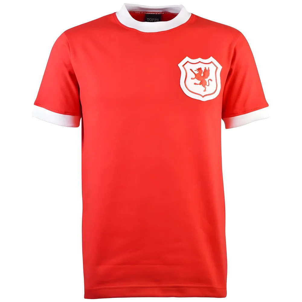 Wales Retro Football Shirt - Polyester Made By: Toffs Men's Red 4XL