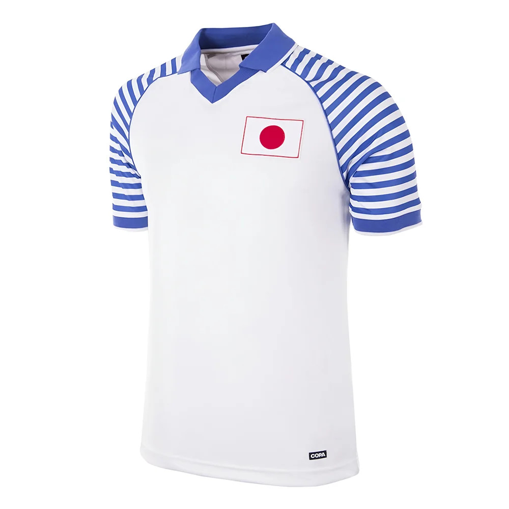 Japan 1987 - 88 Retro Football Shirt Polyester Made By: Copa Classics Men's White Medium