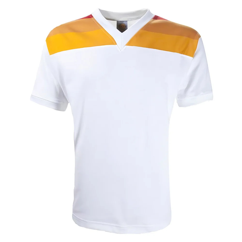 '78-'80 Rome Retro Football Shirt Polyester Roma Made By: Toffs Men's White Xxl