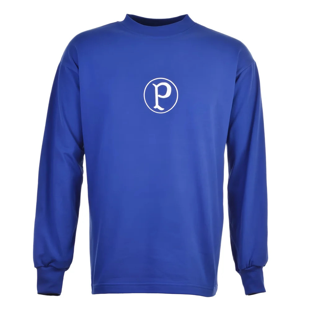 Palmeiras 1960S Retro Football Shirt Polyester Made By: Toffs Men's Blue 4XL