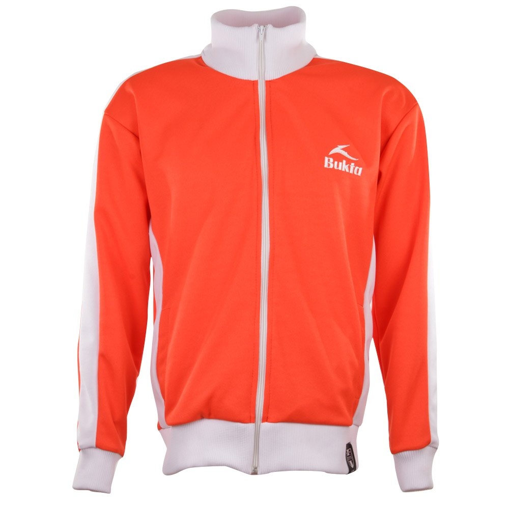 BUKTA Track Top Red with White Panels/Cuffs/W'Band
