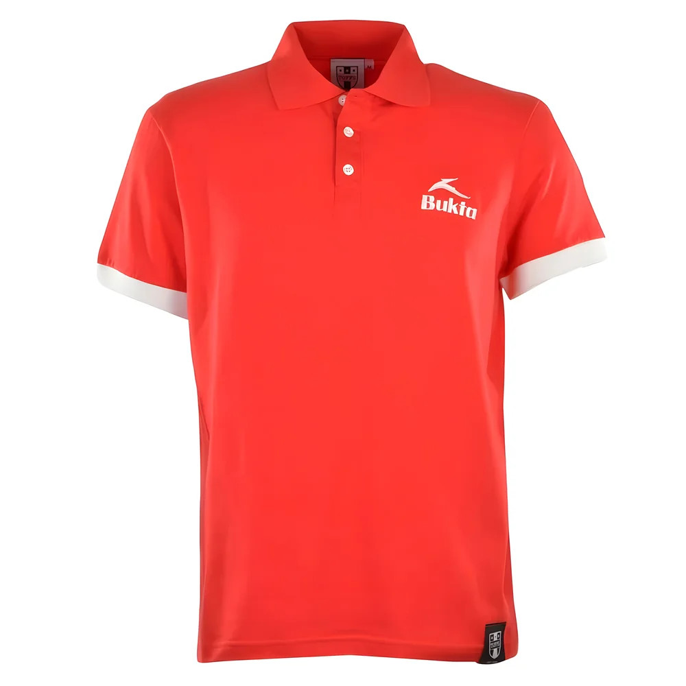 Bukta Polo With White Cuffs Polyester Chelsea Made By: Toffs Men's Red 5XL