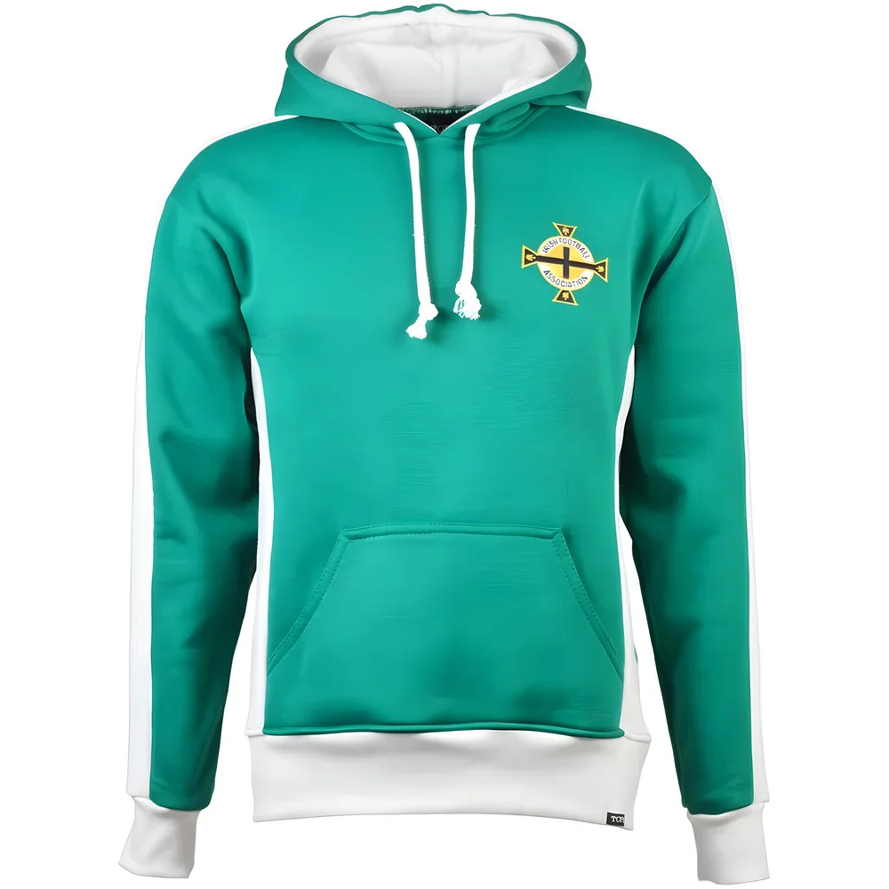 Northern Ireland Retro Hoodie Polyester Made By: Toffs Men's Green 3XL