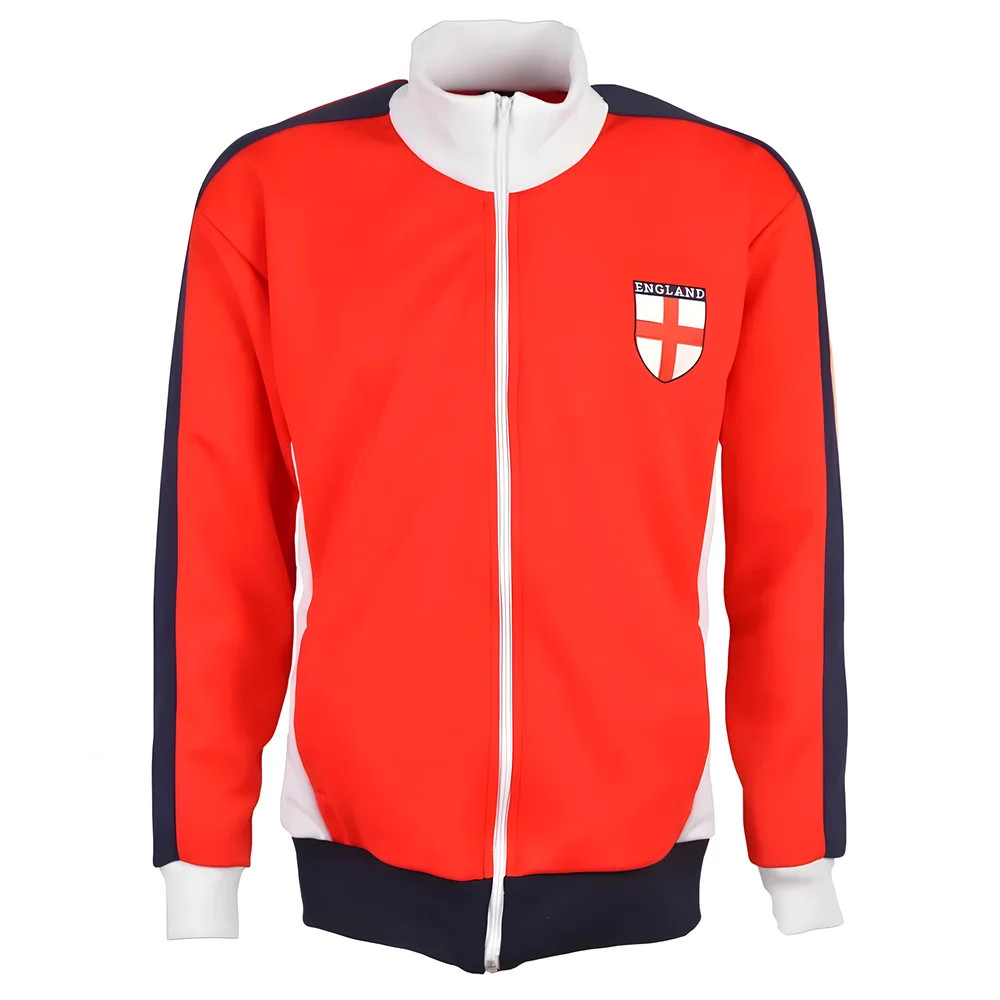 England Shield Track Top Polyester Made By: Toffs Men's Red 5XL