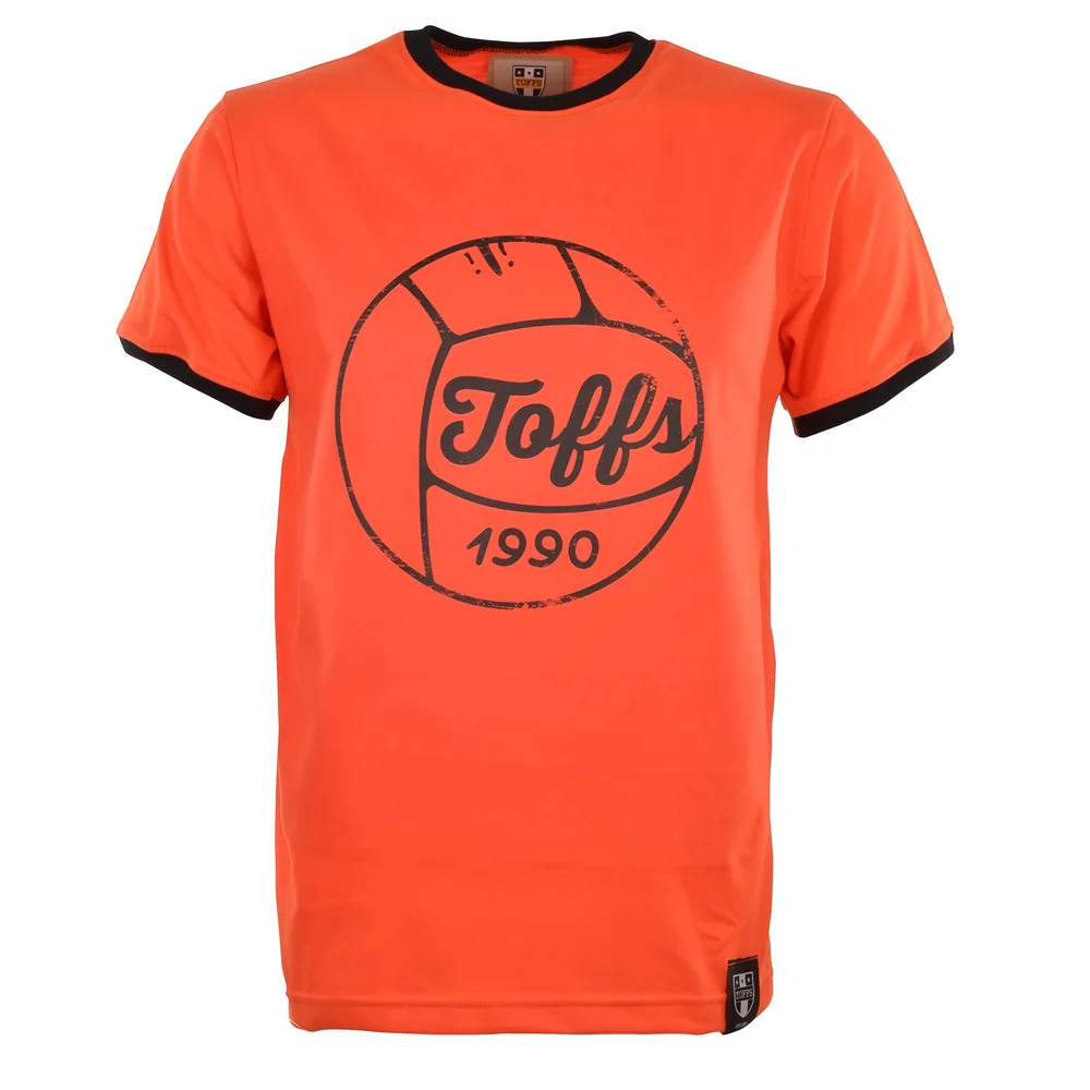 Toffs Football T-Shirt - Orange/ Ringer Polyester Chelsea Men's Black 5XL