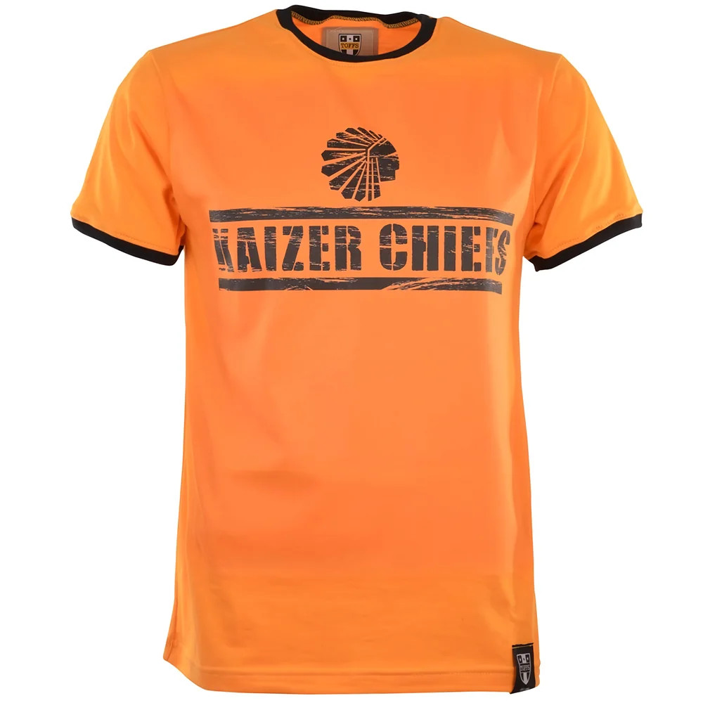 Kaizer Chiefs T-Shirt - Amber/ Ringer Polyester Made By: Toffs Men's Black 5XL
