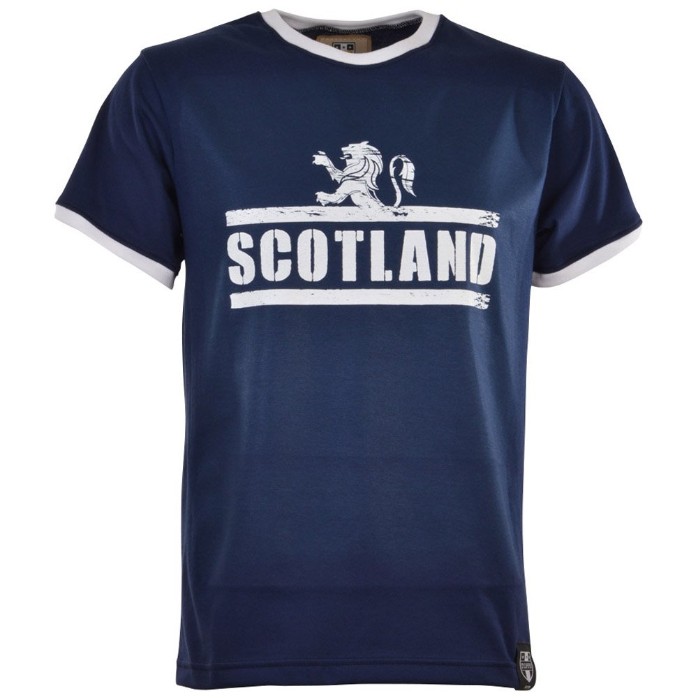 Click to view product details and reviews for Scotland T Shirt Navy White Ringer.