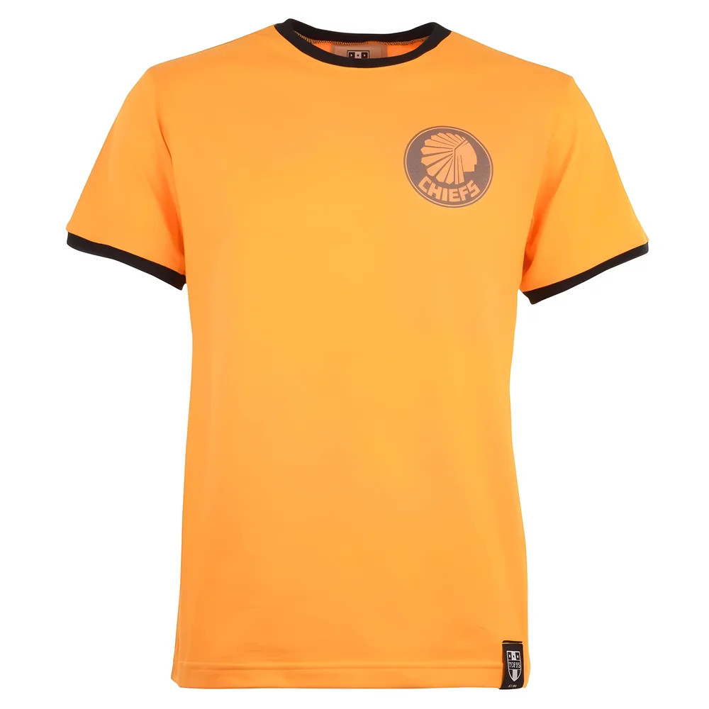 Kaizer Chiefs 12Th Man T-Shirt - Amber/ Ringer Polyester Made By: Toffs Men's Black 5XL
