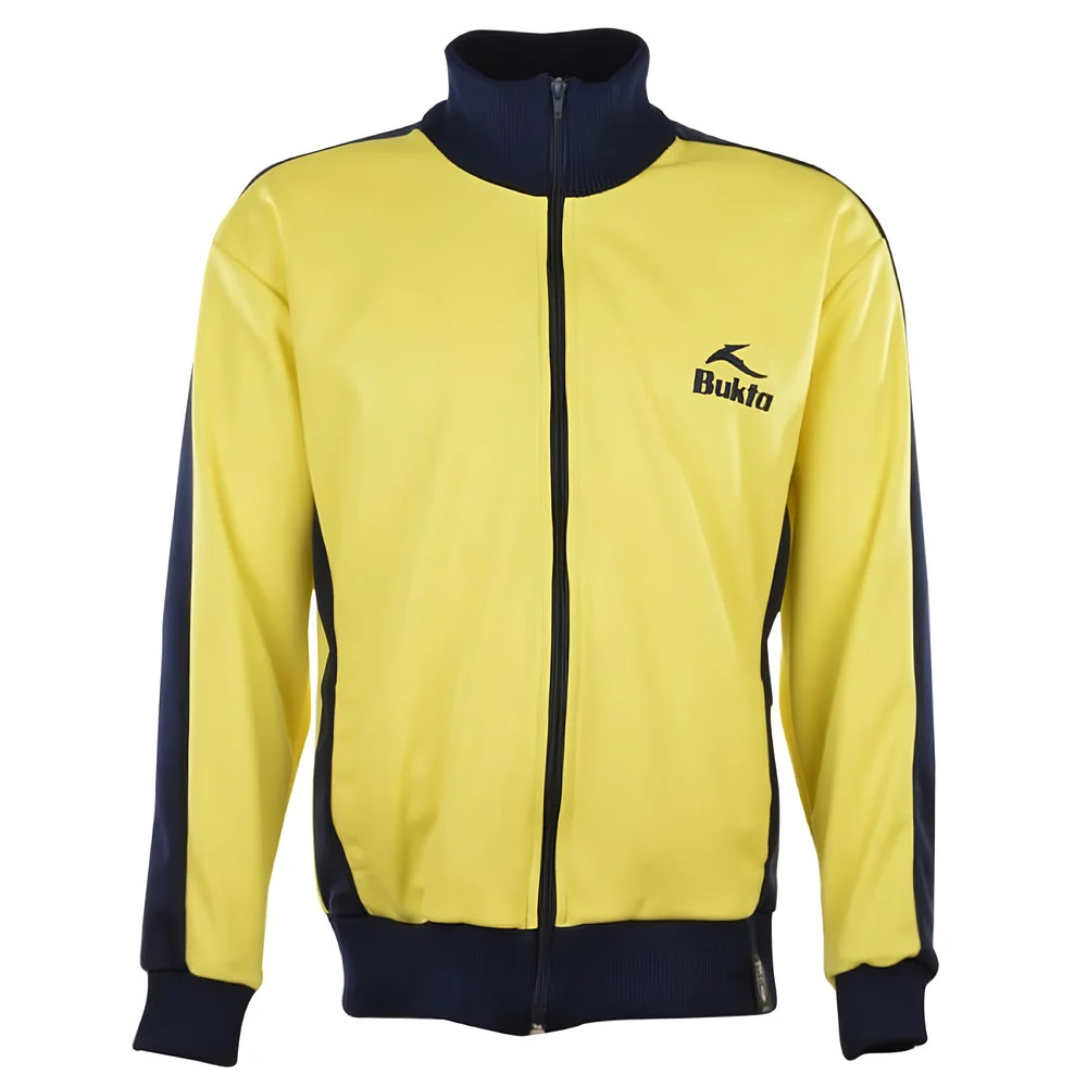 Bukta Track Top Yellow With Panels/Cuffs/W'band Polyester Chelsea Made By: Toffs Men's Navy Small