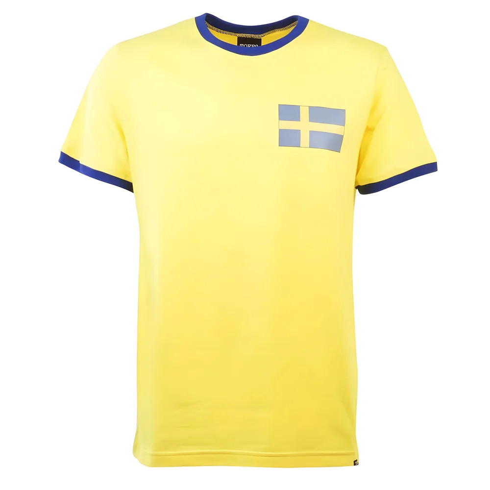 Sweden 12Th Mant-Shirt - /Royal Ringer Polyester Made By: Toffs Men's Yellow 3XL