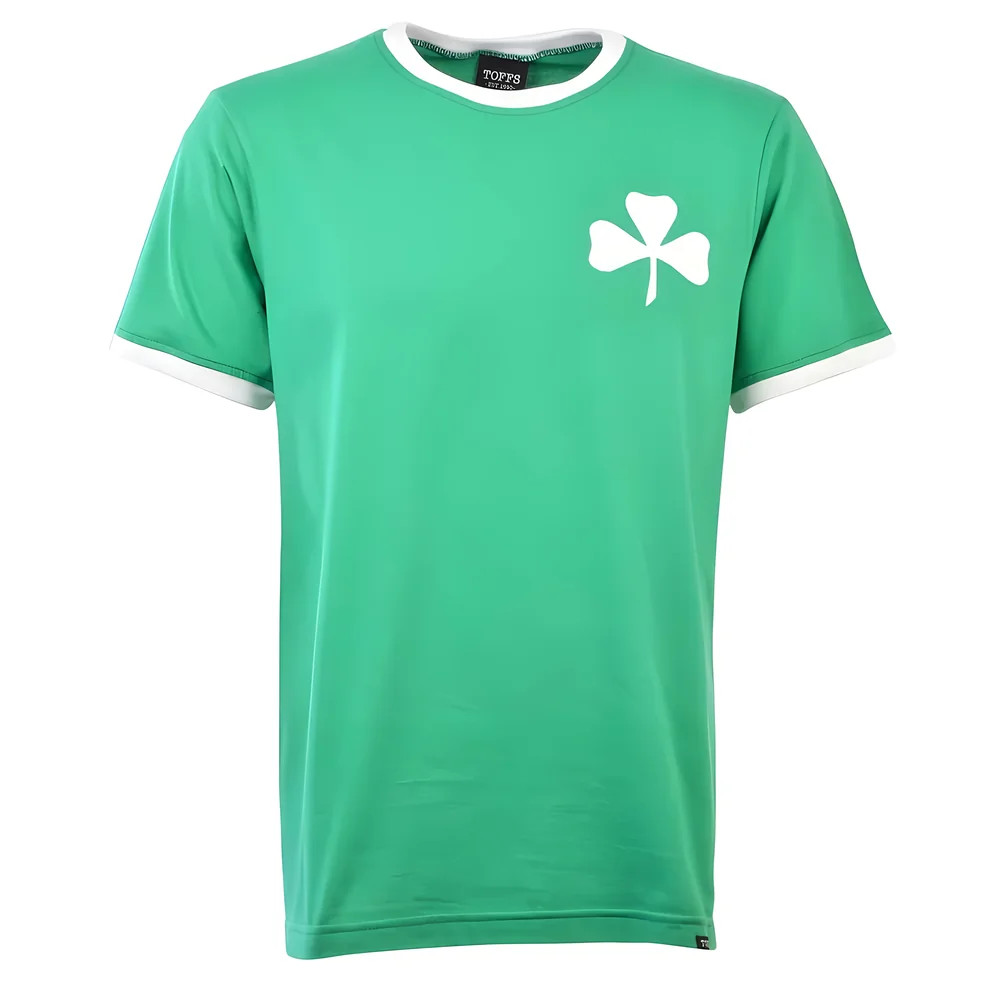 Panathinaikos 12Th Man - /White Ringer Polyester Made By: Toffs Men's Green 4XL