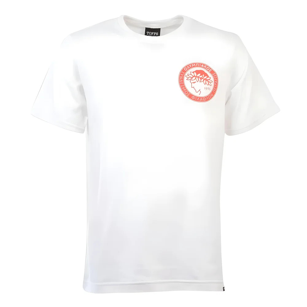 Olympiacos 12Th Man - T-Shirt Polyester Olympiakos Made By: Toffs Men's White 5XL