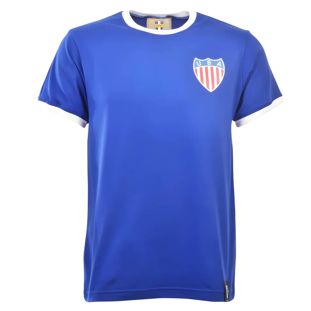 Usa 12Th Man T-Shirt - Royal/ Ringer Polyester Made By: Toffs Men's White 5XL