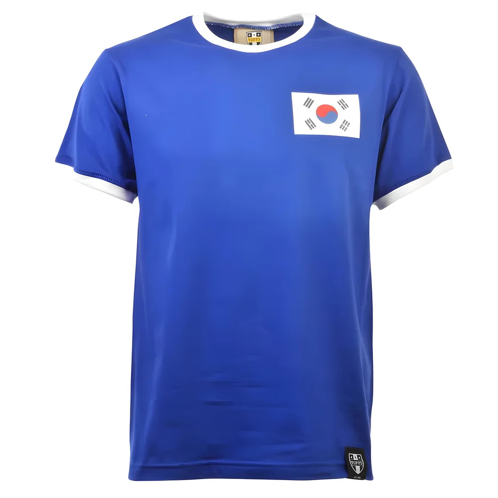 South Korea 12Th Mant-Shirt - Royal/ Ringer Polyester Made By: Toffs Men's White 4XL