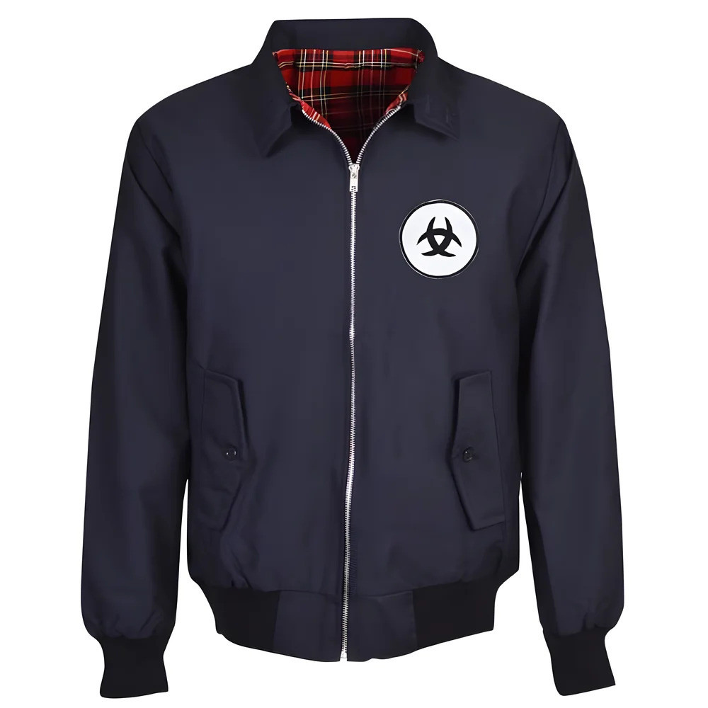Bordeaux Navy Harrington Jacket [TOFFSHJ0043] Uksoccershop
