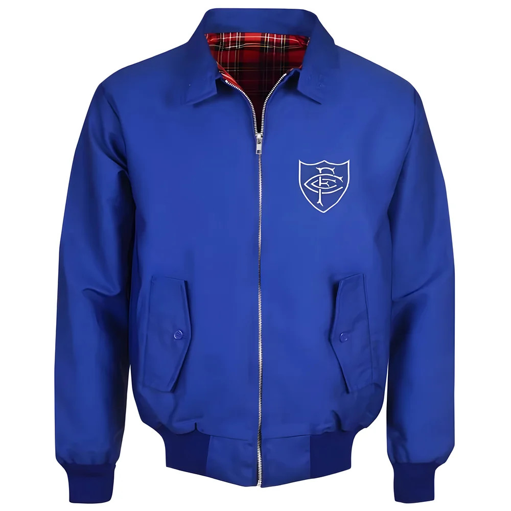 Chelsea Royal Harrington Jacket Polyester Made By: Toffs Men's Blue Xxl