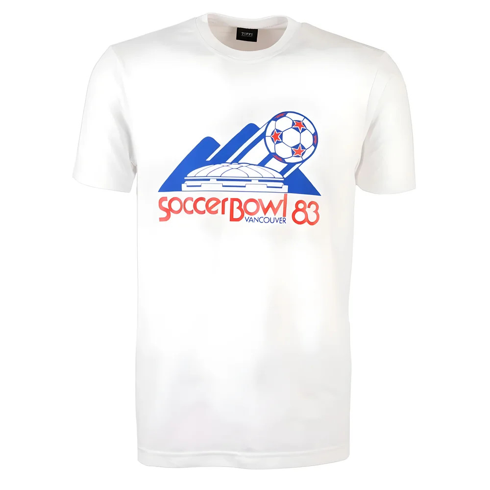 Soccer Bowl '83 Vancouver T-Shirt Polyester Vancouver Caps Made By: Toffs Men's White Xxl
