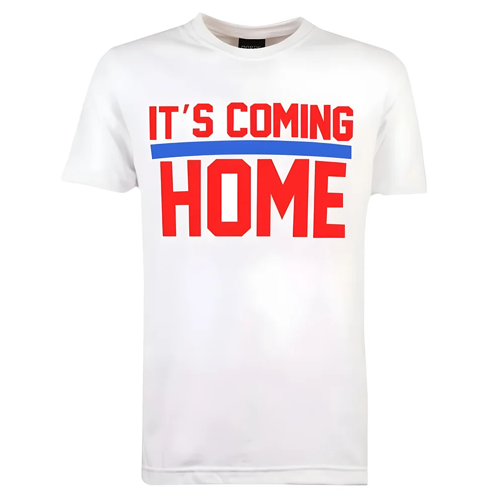 It's Coming Home T-Shirt Polyester England Made By: Toffs Men's White 4XL