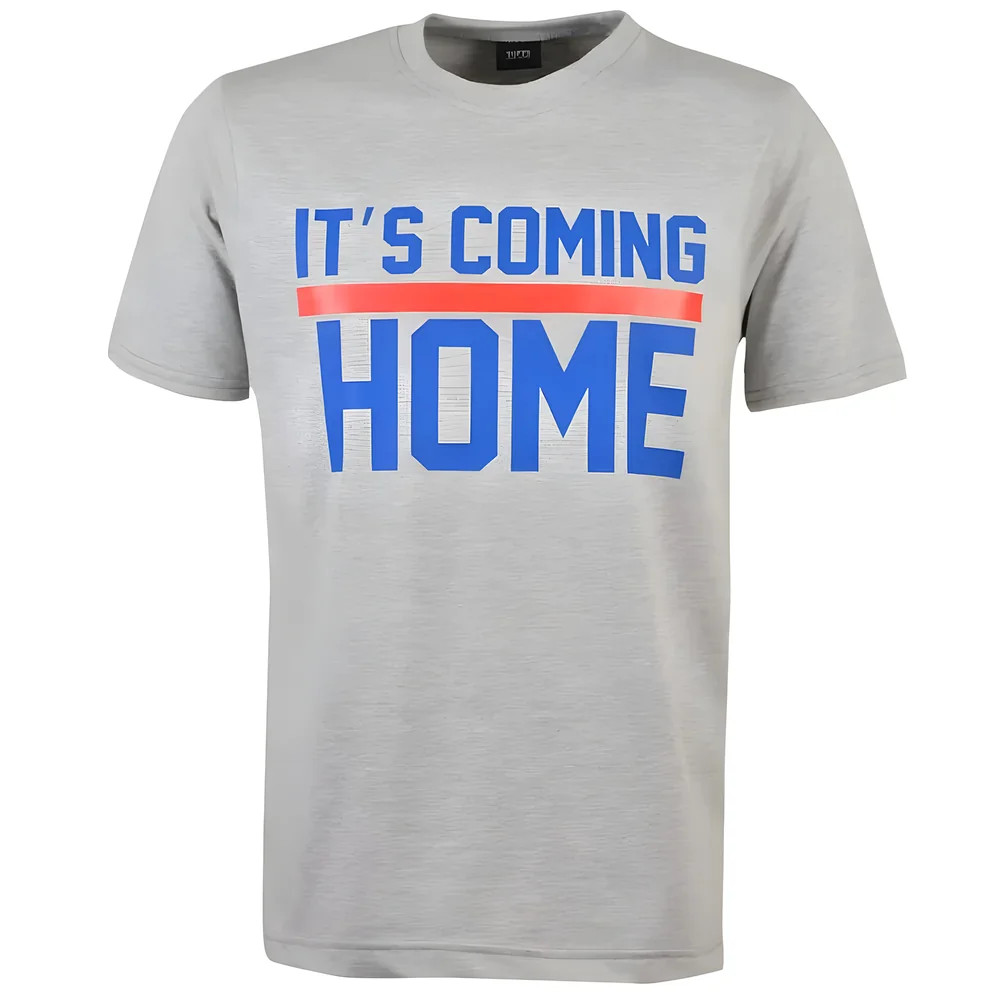 It's Coming Home T-Shirt Polyester England Made By: Toffs Men's Grey 4XL