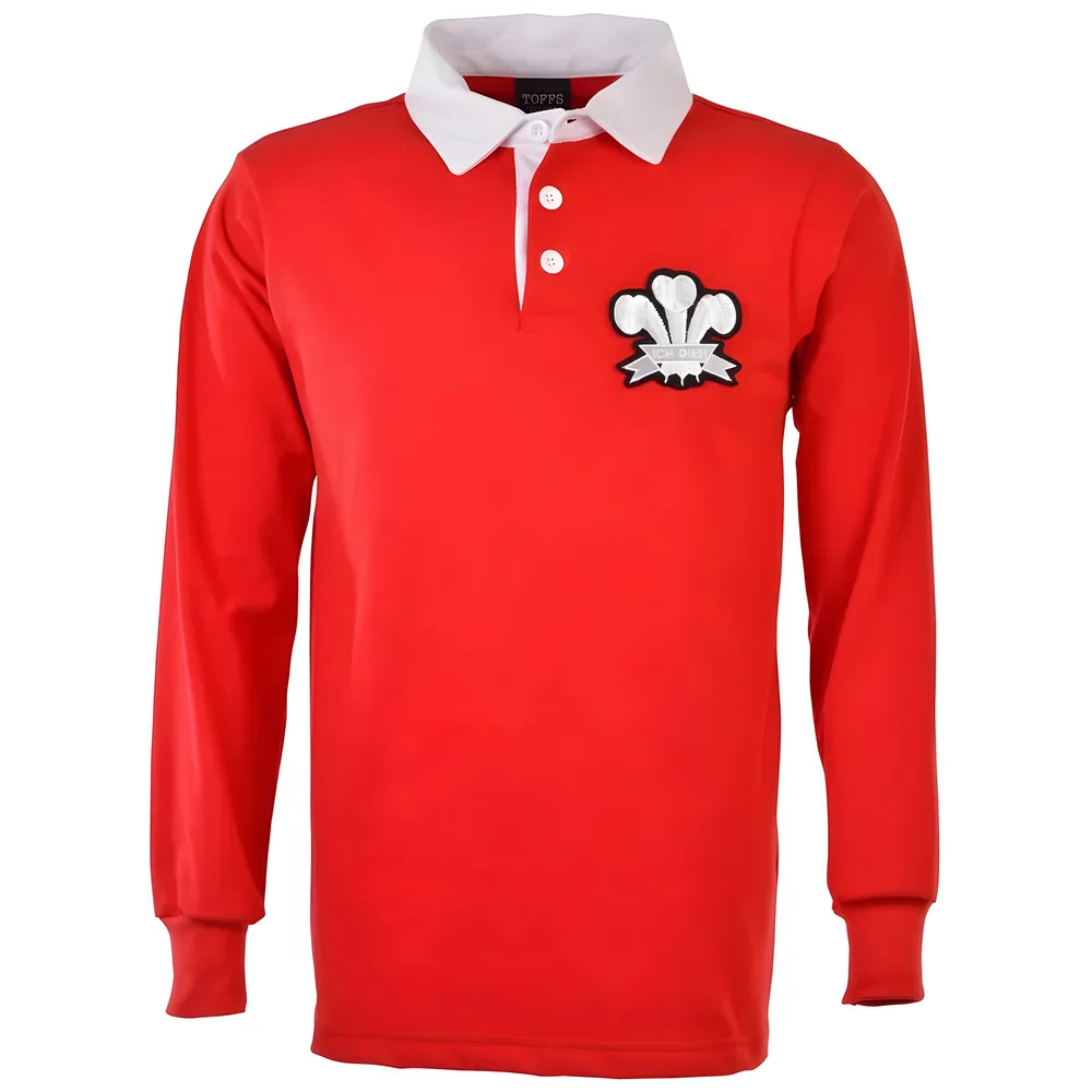 Wales 1905 Retro Rugby Shirt Polyester Made By: Toffs Men's Red 4XL