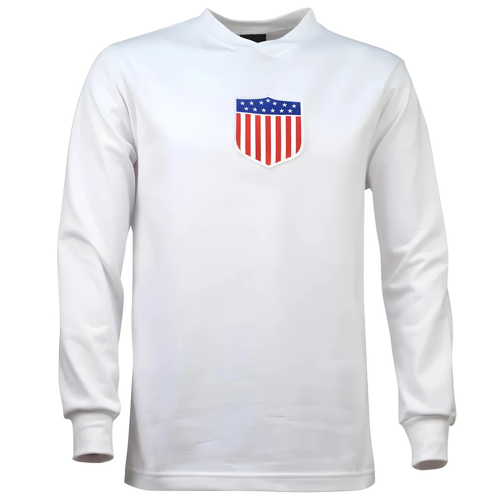 Usa 1924 Vintage Rugby Shirt Polyester Made By: Toffs Men's White 5XL