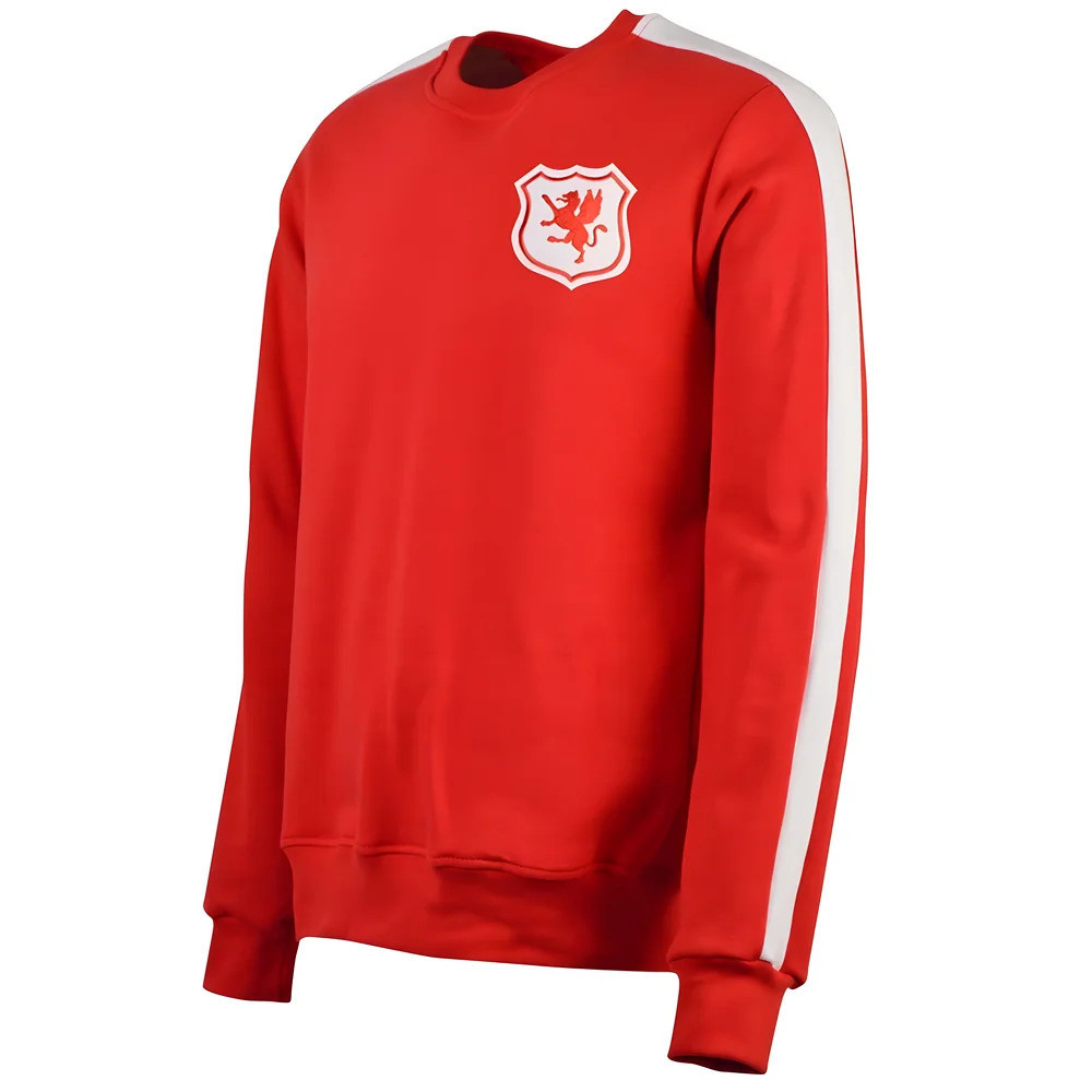 Wales Sweatshirt Polyester Made By: Toffs Men's Red 4XL