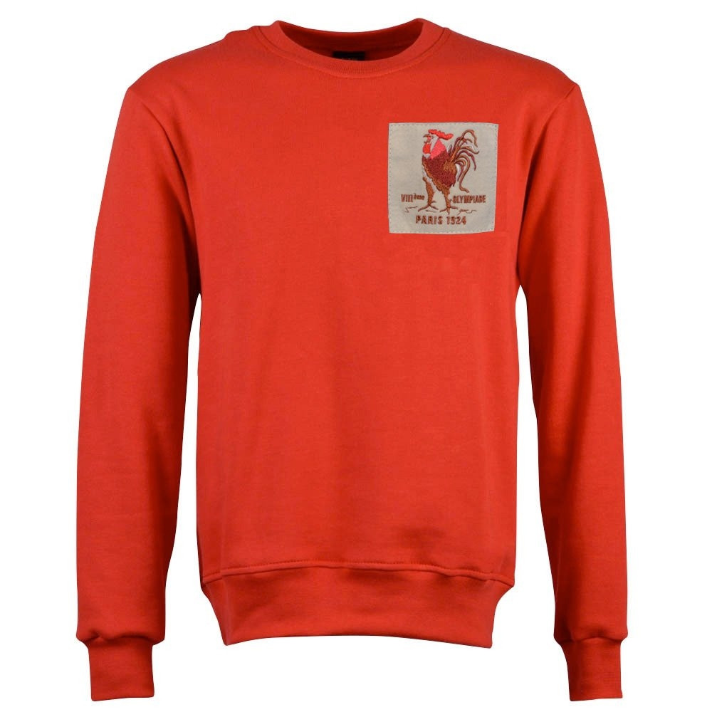 France Rooster 1924 Sweatshirt Polyester Made By: Toffs Men's Red 4XL