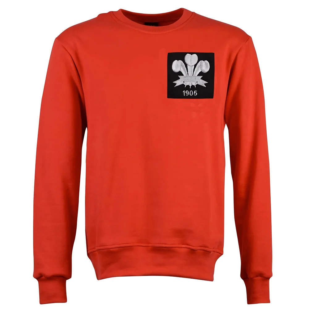 Wales Feathers 1905 Sweatshirt Polyester Made By: Toffs Men's Red 4XL
