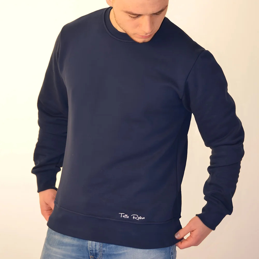 Toffs Retro Sweatshirt Polyester Chelsea Men's Navy Xxl